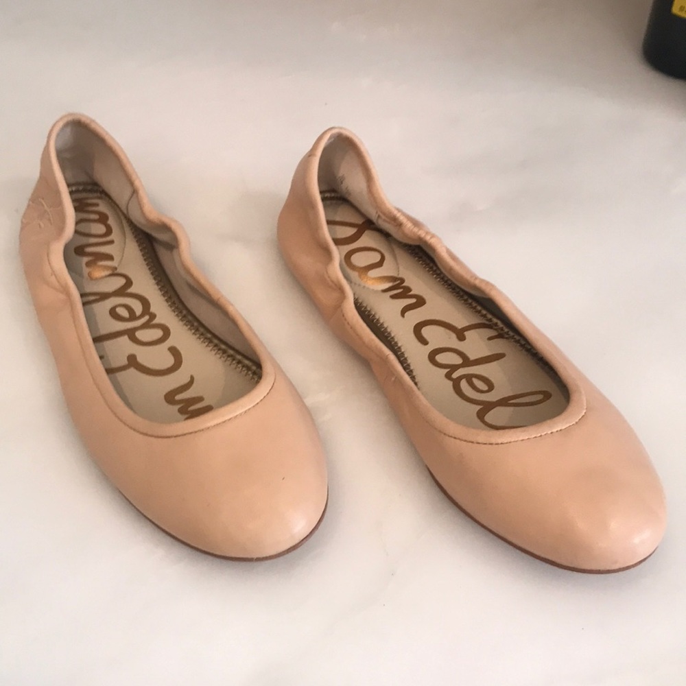 Sam Edelman light beige ballet flats